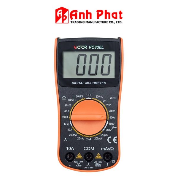đồng hồ vạn năng VICTOR VC830L, đồng hồ vạn năng giá rẻ VICTOR VC 830L kỹ thuật số, VICTOR VC830L Digital Multimeter