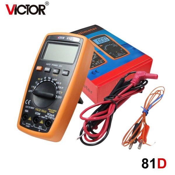 đồng hồ vạn năng VICTOR 81D True-RMS tự động chọn thang đo (Auto Range), đồng hồ vạn năng điện tử VICTOR-81D (Yitensen-81D), VICTOR 81D Multimeter