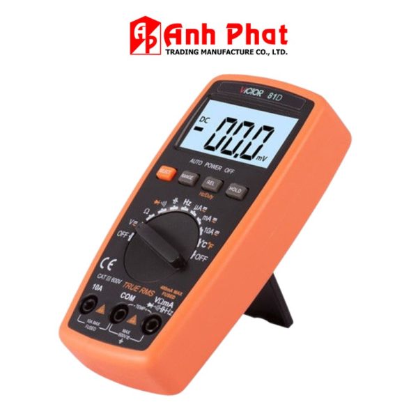 đồng hồ vạn năng VICTOR 81D True-RMS tự động chọn thang đo (Auto Range), đồng hồ vạn năng điện tử VICTOR-81D (Yitensen-81D), VICTOR 81D Multimeter