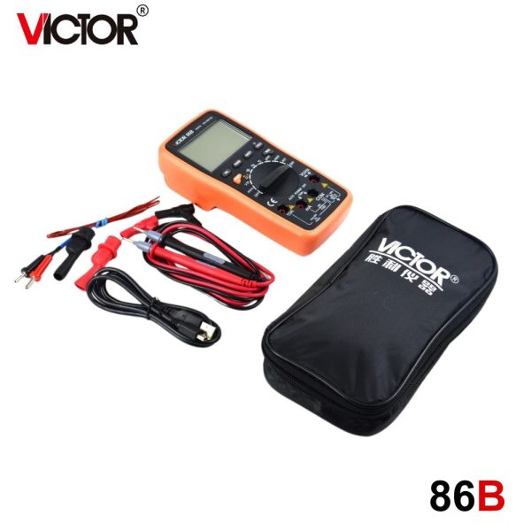 đồng hồ vạn năng VICTOR 86B ghi dữ liệu có cổng USB Type-C, đồng hồ đo VOM có chức năng datalogger VICTOR-86B, VICTOR 86B multimeter