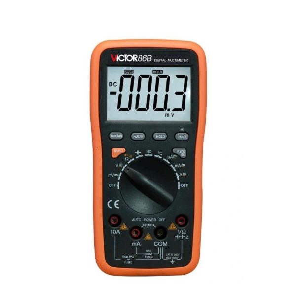 đồng hồ vạn năng VICTOR 86B ghi dữ liệu có cổng USB Type-C, đồng hồ đo VOM có chức năng datalogger VICTOR-86B, VICTOR 86B multimeter