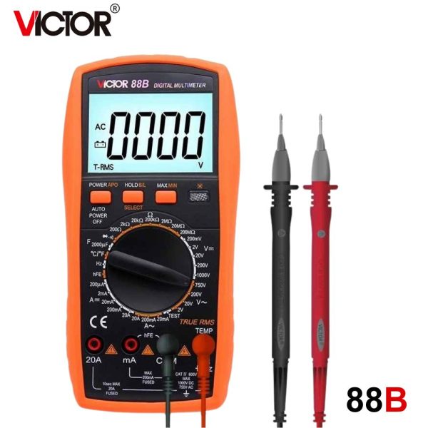 đồng hồ vạn năng VICTOR 88B True-RMS, đồng hồ vạn năng kỹ thuật số VICTOR-88B, VICTOR 88B Multimeter
