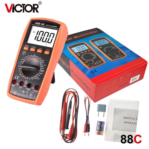 đồng hồ vạn năng VICTOR 88C True-RMS, đồng hồ vạn năng giá rẻ VICTOR-88C (Yitensen-88C), VICTOR 88C Multimeter