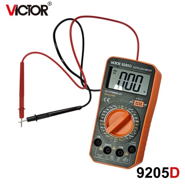 đồng hồ vạn năng VICTOR 9205D True-RMS, đồng hồ VOM điện tử hiển thị số VICTOR-9205D, VICTOR 9205D digital multimeter