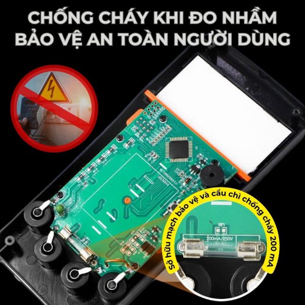 đồng hồ vạn năng VICTOR 9205D True-RMS, đồng hồ VOM điện tử hiển thị số VICTOR-9205D, VICTOR 9205D digital multimeter