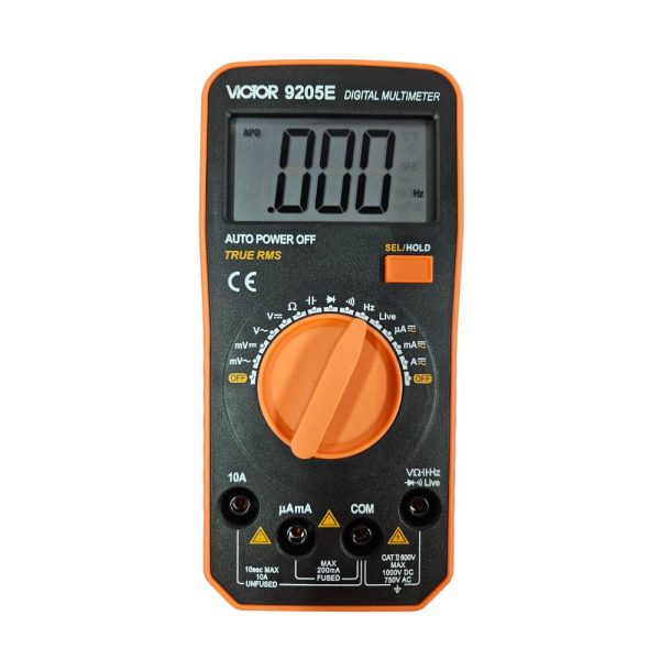đồng hồ vạn năng VICTOR 9205E True-RMS, đồng hồ VOM điện tử hiển thị số VICTOR-9205E, VICTOR 9205E digital multimeter