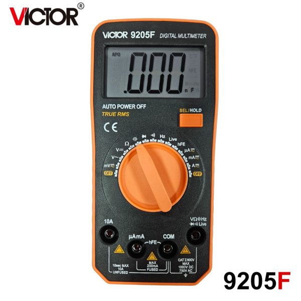đồng hồ vạn năng VICTOR 9205F, đồng hồ vạn năng điện tử hiển thị số VICTOR-9205F, VICTOR 9205F digital multimeter