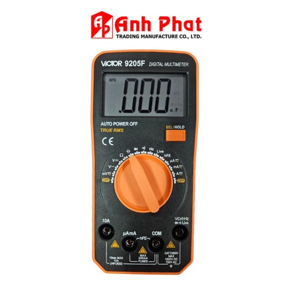 đồng hồ vạn năng VICTOR 9205F, đồng hồ vạn năng điện tử hiển thị số VICTOR-9205F, VICTOR 9205F digital multimeter