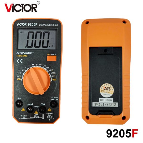đồng hồ vạn năng VICTOR 9205F, đồng hồ vạn năng điện tử hiển thị số VICTOR-9205F, VICTOR 9205F digital multimeter