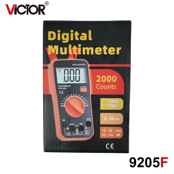 đồng hồ vạn năng VICTOR 9205F, đồng hồ vạn năng điện tử hiển thị số VICTOR-9205F, VICTOR 9205F digital multimeter