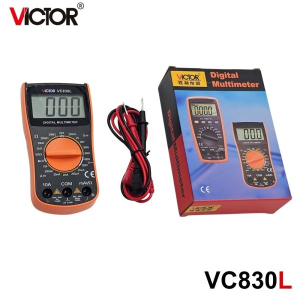 đồng hồ vạn năng VICTOR VC830L, đồng hồ vạn năng giá rẻ VICTOR VC 830L kỹ thuật số, VICTOR VC830L Digital Multimeter