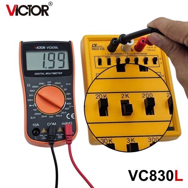 đồng hồ vạn năng VICTOR VC830L, đồng hồ vạn năng giá rẻ VICTOR VC 830L kỹ thuật số, VICTOR VC830L Digital Multimeter