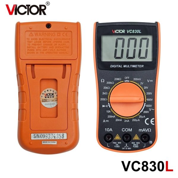 đồng hồ vạn năng VICTOR VC830L, đồng hồ vạn năng giá rẻ VICTOR VC 830L kỹ thuật số, VICTOR VC830L Digital Multimeter