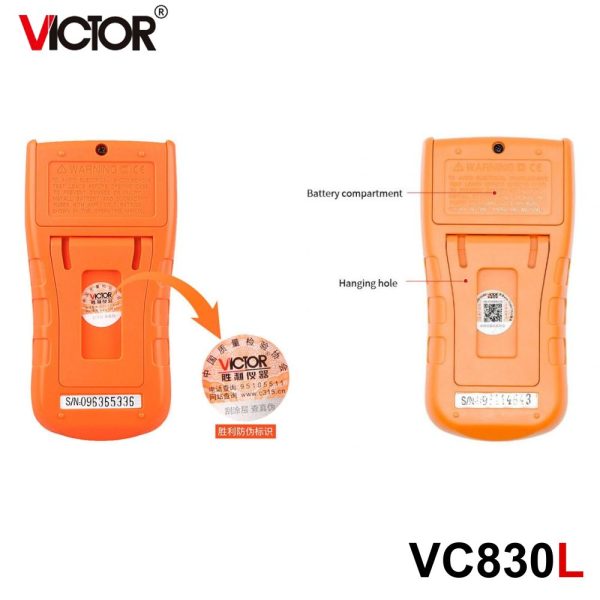 đồng hồ vạn năng VICTOR VC830L, đồng hồ vạn năng giá rẻ VICTOR VC 830L kỹ thuật số, VICTOR VC830L Digital Multimeter