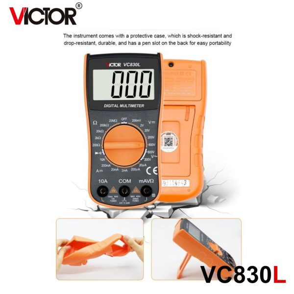 đồng hồ vạn năng VICTOR VC830L, đồng hồ vạn năng giá rẻ VICTOR VC 830L kỹ thuật số, VICTOR VC830L Digital Multimeter