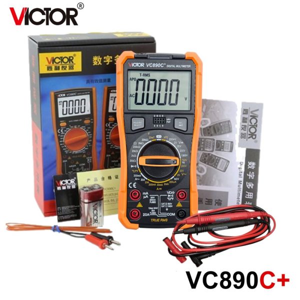 đồng hồ vạn năng VICTOR VC890C+ (Victor VC 890C Plus), đồng hồ vạn năng giá rẻ VICTOR VC 890C +, VICTOR VC890C+ True RMS Digital Multimeter