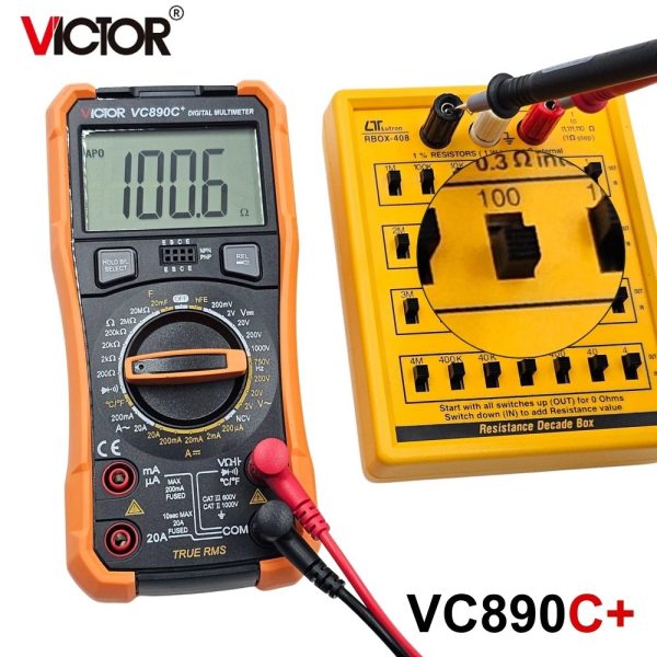đồng hồ vạn năng VICTOR VC890C+ (Victor VC 890C Plus), đồng hồ vạn năng giá rẻ VICTOR VC 890C +, VICTOR VC890C+ True RMS Digital Multimeter