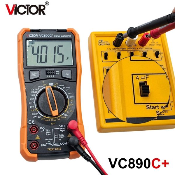đồng hồ vạn năng VICTOR VC890C+ (Victor VC 890C Plus), đồng hồ vạn năng giá rẻ VICTOR VC 890C +, VICTOR VC890C+ True RMS Digital Multimeter