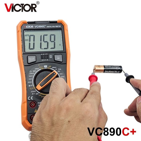 đồng hồ vạn năng VICTOR VC890C+ (Victor VC 890C Plus), đồng hồ vạn năng giá rẻ VICTOR VC 890C +, VICTOR VC890C+ True RMS Digital Multimeter