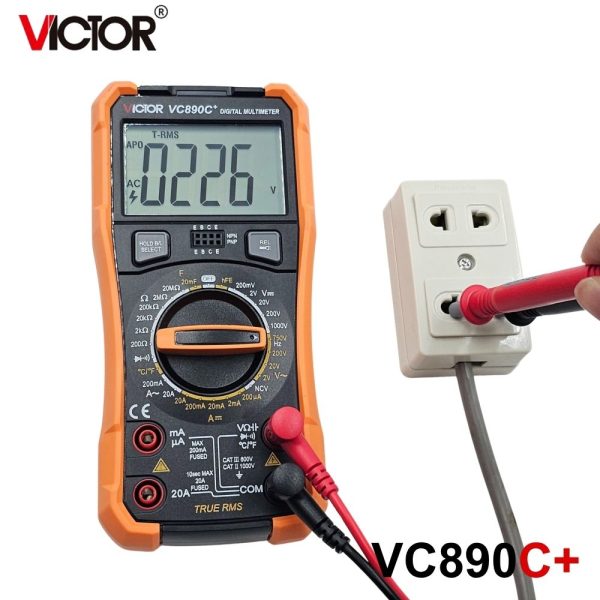 đồng hồ vạn năng VICTOR VC890C+ (Victor VC 890C Plus), đồng hồ vạn năng giá rẻ VICTOR VC 890C +, VICTOR VC890C+ True RMS Digital Multimeter