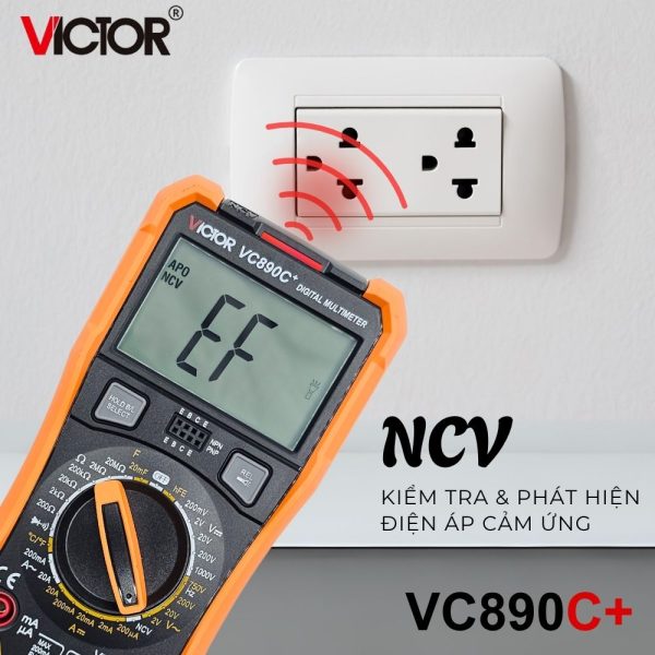đồng hồ vạn năng VICTOR VC890C+ (Victor VC 890C Plus), đồng hồ vạn năng giá rẻ VICTOR VC 890C +, VICTOR VC890C+ True RMS Digital Multimeter