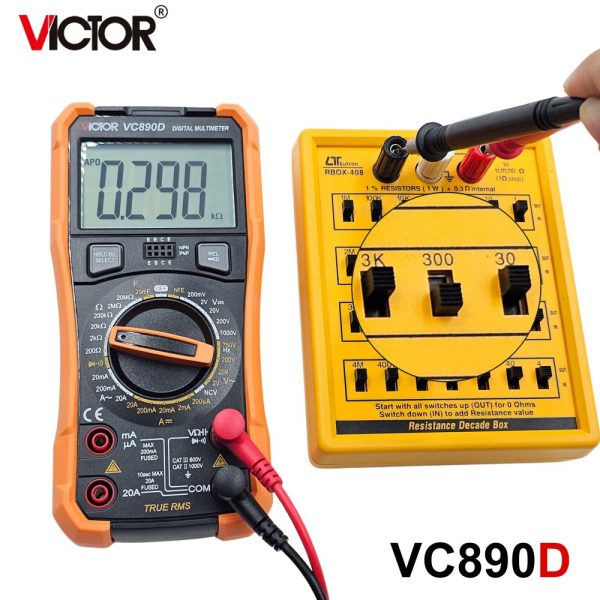 đồng hồ vạn năng VICTOR VC890D Mẫu mới, đồng hồ vạn năng giá rẻ VICTOR VC 890D, VICTOR VC890D True RMS Digital Multimeter