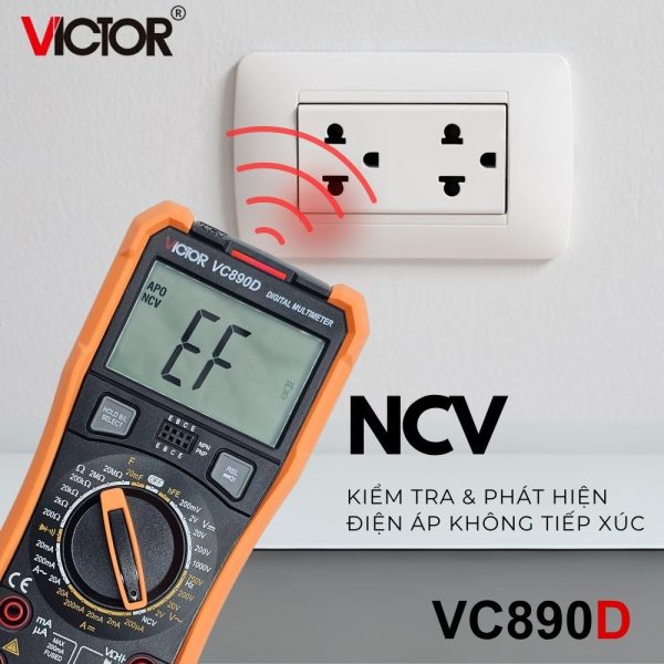 đồng hồ vạn năng VICTOR VC890D Mẫu mới, đồng hồ vạn năng giá rẻ VICTOR VC 890D, VICTOR VC890D True RMS Digital Multimeter