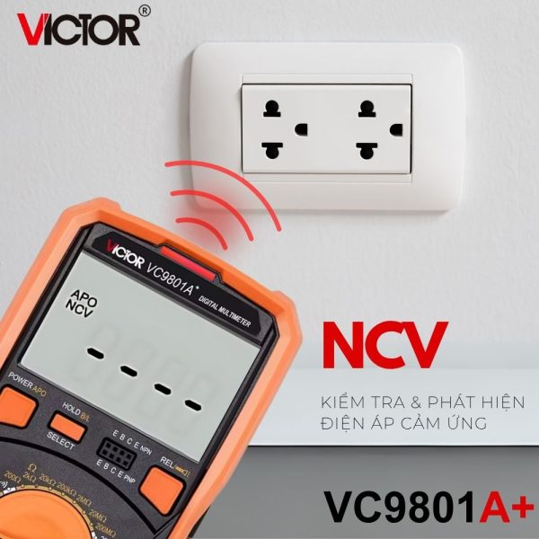 đồng hồ vạn năng VICTOR VC9801A+ True RMS, đồng hồ vạn năng điện tử VICTOR VC 9801A True-RMS, VICTOR VC9801A+ True-RMS Multimeter