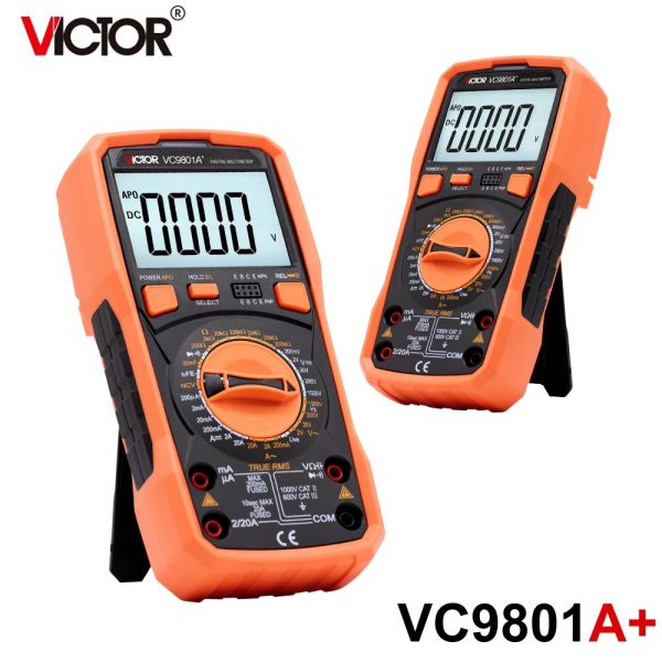 đồng hồ vạn năng VICTOR VC9801A+ True RMS, đồng hồ vạn năng điện tử VICTOR VC 9801A True-RMS, VICTOR VC9801A+ True-RMS Multimeter