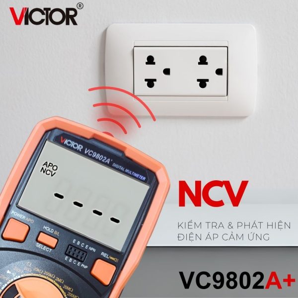 đồng hồ vạn năng VICTOR VC9802A+ True RMS, đồng hồ vạn năng điện tử VICTOR VC 9802A True-RMS, VICTOR VC 9802A+ Multimeter
