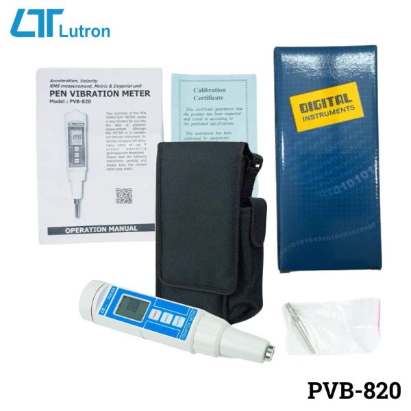 máy đo độ rung LUTRON PVB-820 dạng bút, máy đo độ rung cầm tay LUTRON PVB820, Vibration meter LUTRON PVB 820