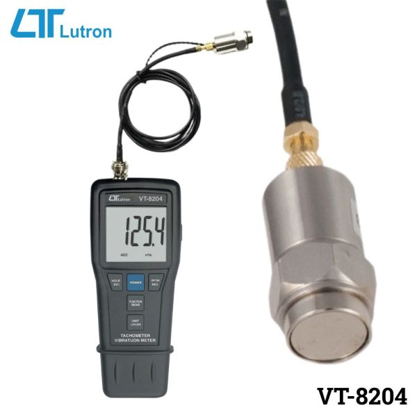 máy đo độ rung và tốc độ vòng quay LUTRON VT-8204, máy đo độ rung và tốc độ vòng tua trực tiếp hoặc laser và nhiệt độ LUTRON VT8204, Lutron VT 8204 Vibration/Tachometer