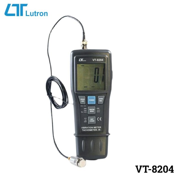 máy đo độ rung và tốc độ vòng quay LUTRON VT-8204, máy đo độ rung và tốc độ vòng tua trực tiếp hoặc laser và nhiệt độ LUTRON VT8204, Lutron VT 8204 Vibration/Tachometer
