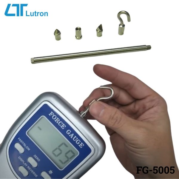 Máy đo lực kéo và nén LUTRON FG-5005 (5Kg), máy đo lực kéo và lực nén LUTRON FG 5005, LUTRON FG-5005 Force Gauge