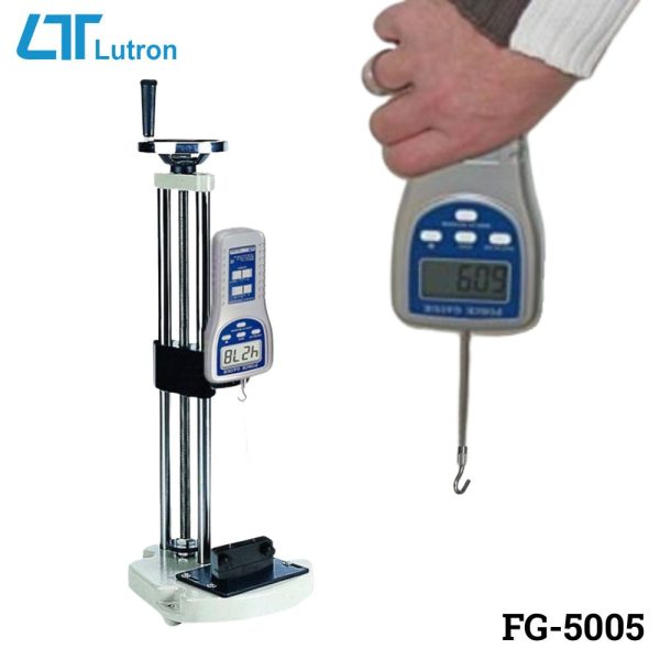 Máy đo lực kéo và nén LUTRON FG-5005 (5Kg), máy đo lực kéo và lực nén LUTRON FG 5005, LUTRON FG-5005 Force Gauge