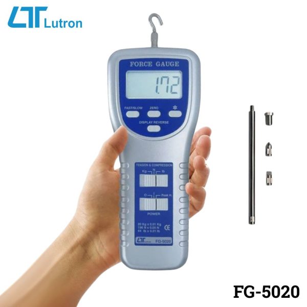 máy đo lực kéo LUTRON FG-5020, máy đo lực kéo và lực nén LUTRON FG 5020, LUTRON FG-5020 Force Gauge