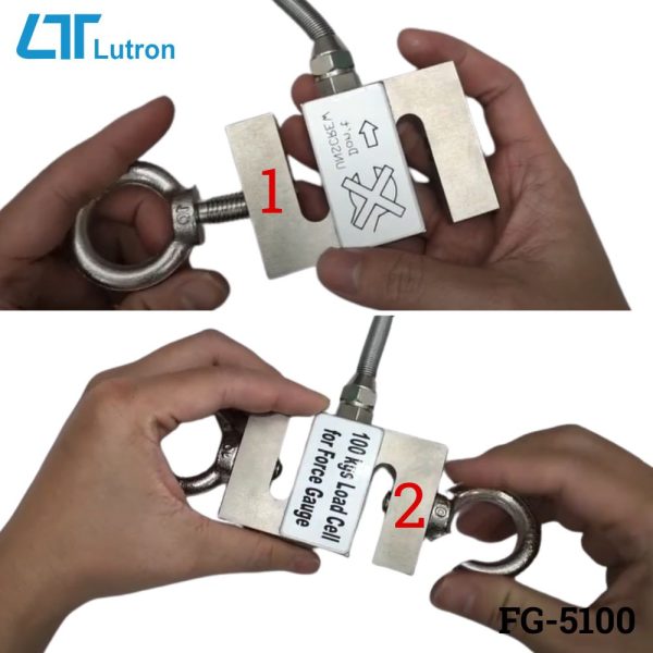Máy đo lực kéo LUTRON FG-5100 (100Kg), máy đo lực kéo và lực nén LUTRON FG 5100, LUTRON FG-5100 Force Gauge