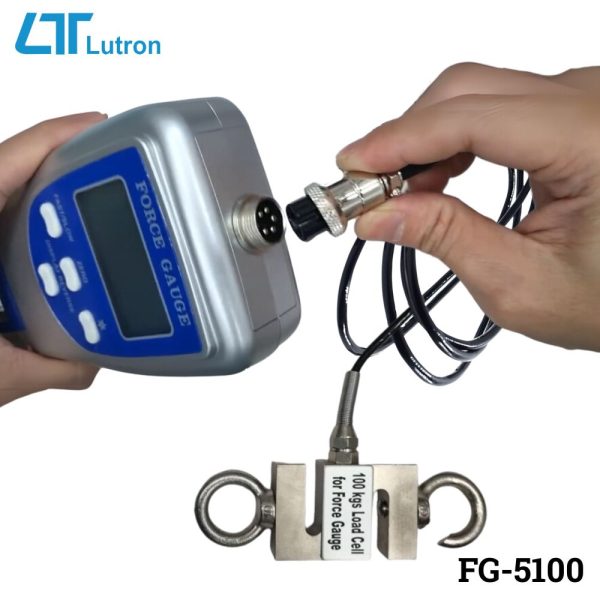 Máy đo lực kéo LUTRON FG-5100 (100Kg), máy đo lực kéo và lực nén LUTRON FG 5100, LUTRON FG-5100 Force Gauge