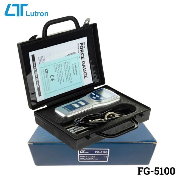 Máy đo lực kéo LUTRON FG-5100 (100Kg), máy đo lực kéo và lực nén LUTRON FG 5100, LUTRON FG-5100 Force Gauge