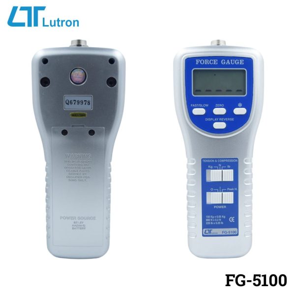 Máy đo lực kéo LUTRON FG-5100 (100Kg), máy đo lực kéo và lực nén LUTRON FG 5100, LUTRON FG-5100 Force Gauge