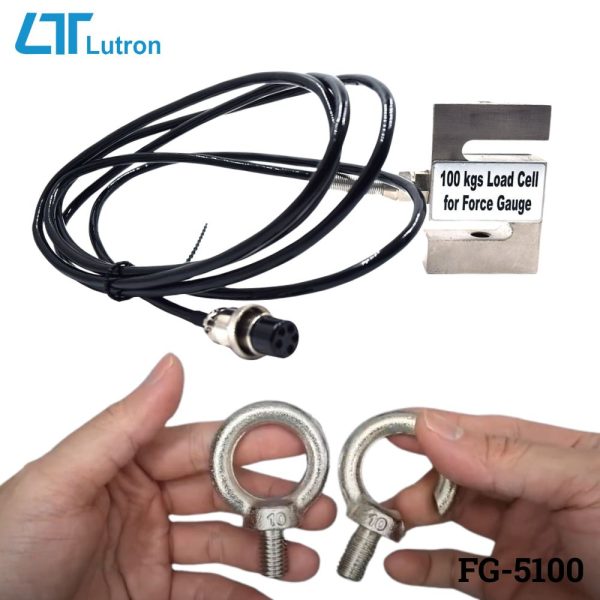 Máy đo lực kéo LUTRON FG-5100 (100Kg), máy đo lực kéo và lực nén LUTRON FG 5100, LUTRON FG-5100 Force Gauge