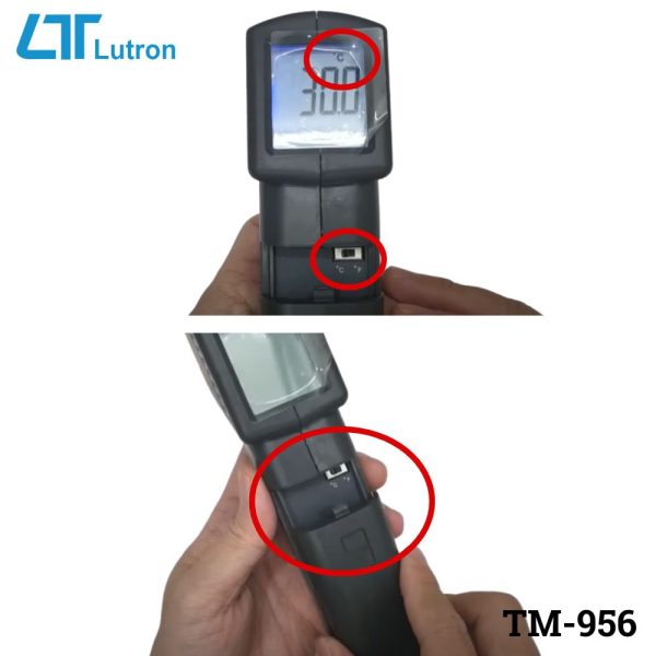 máy đo nhiệt độ hồng ngoại LUTRON TM-956 giá rẻ, nhiệt kế hồng ngoại LUTRON TM956, LUTRON TM 956 Infrared Thermometer