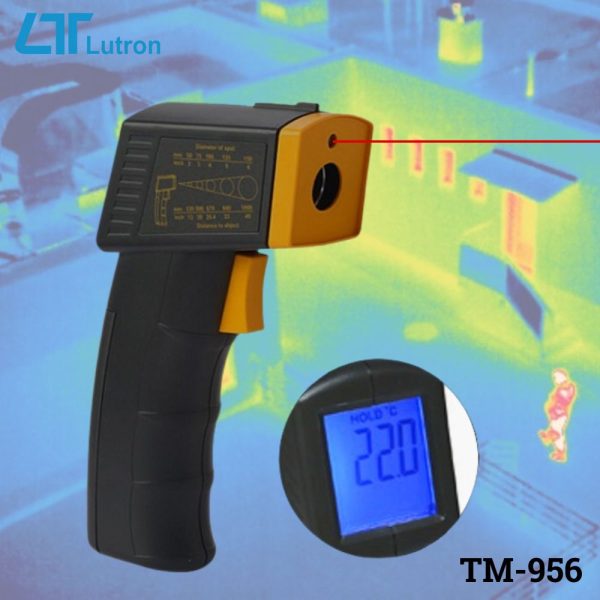 máy đo nhiệt độ hồng ngoại LUTRON TM-956 giá rẻ, nhiệt kế hồng ngoại LUTRON TM956, LUTRON TM 956 Infrared Thermometer