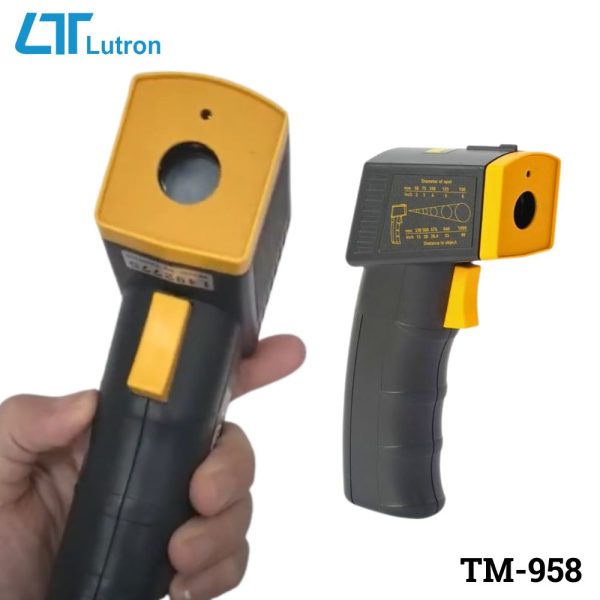 máy đo nhiệt độ hồng ngoại LUTRON TM-958 mini bỏ túi, máy đo nhiệt độ hồng ngoại điều chỉnh được độ phát xạ LUTRON TM 958, LUTRON TM-958 Infrared Thermometer