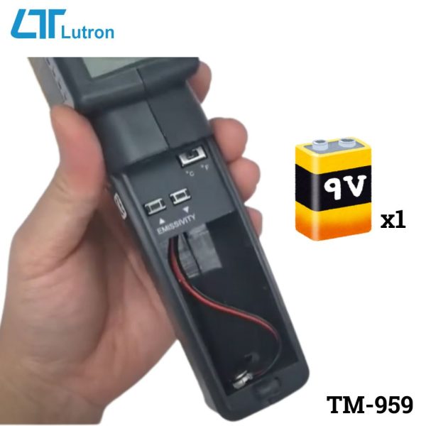 máy đo nhiệt độ hồng ngoại LUTRON TM-959 mini bỏ túi, máy đo nhiệt độ hồng ngoại điều chỉnh được độ phát xạ LUTRON TM 959, LUTRON TM-959 Infrared Thermometer