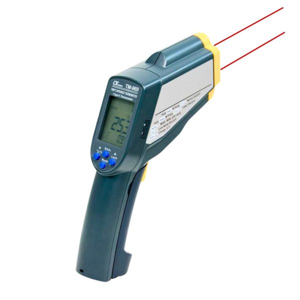Máy đo nhiệt độ hồng ngoại LUTRON TM-969 (1000℃) 2 trong 1 Máy đo nhiệt độ hồng ngoại LUTRON TM-969 (1000℃) 2 trong 1, máy đo nhiệt độ tiếp xúc và không tiếp xúc LUTRON TM969, LUTRON TM 969 Infrared Thermometer
