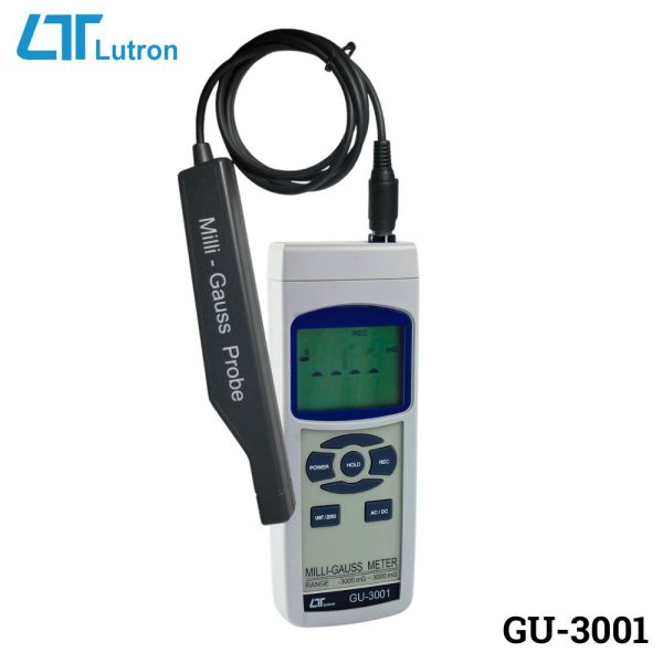 Máy đo từ trường LUTRON GU-3001, Máy đo điện từ trường nam châm AC/DC LUTRON GU3001, Lutron GU-3001 Precision Milli gauss Meter