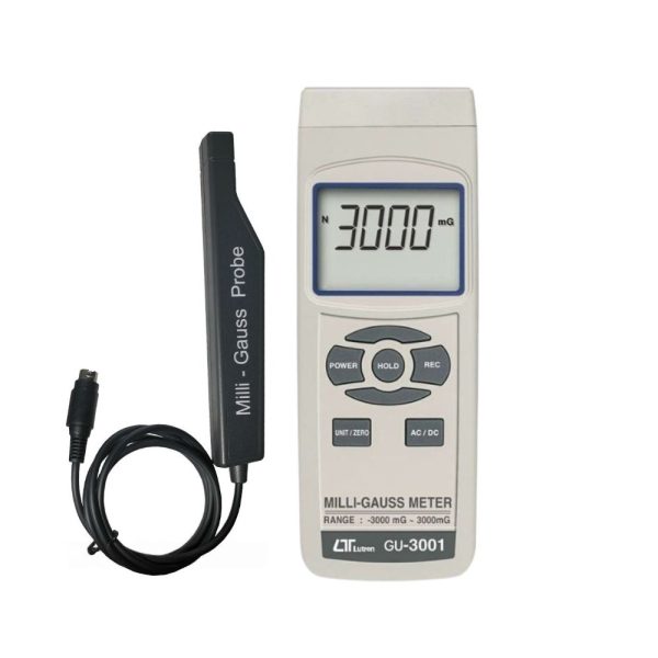 Máy đo từ trường LUTRON GU-3001 Milligauss meter Máy đo từ trường LUTRON GU-3001, Máy đo điện từ trường nam châm AC/DC LUTRON GU3001, Lutron GU-3001 Precision Milli gauss Meter