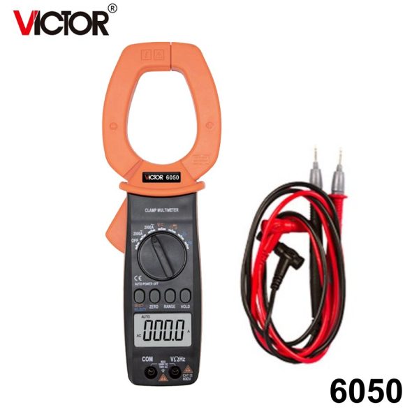 Ampe kìm VICTOR 6050 đo dòng lớn AC/DC 2000A, Ampe kìm AC/DC VICTOR-6050, VICTOR 6050 Digital Clamp Multimeter
