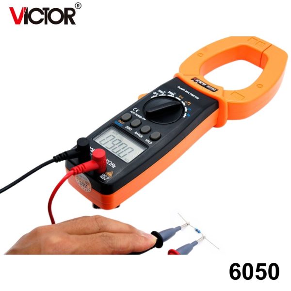 Ampe kìm VICTOR 6050 đo dòng lớn AC/DC 2000A, Ampe kìm AC/DC VICTOR-6050, VICTOR 6050 Digital Clamp Multimeter